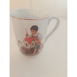 Norman Rockwell Mug Cup Museum A Dollhouse For Sis Vintage Coffee Mug Cup 1982